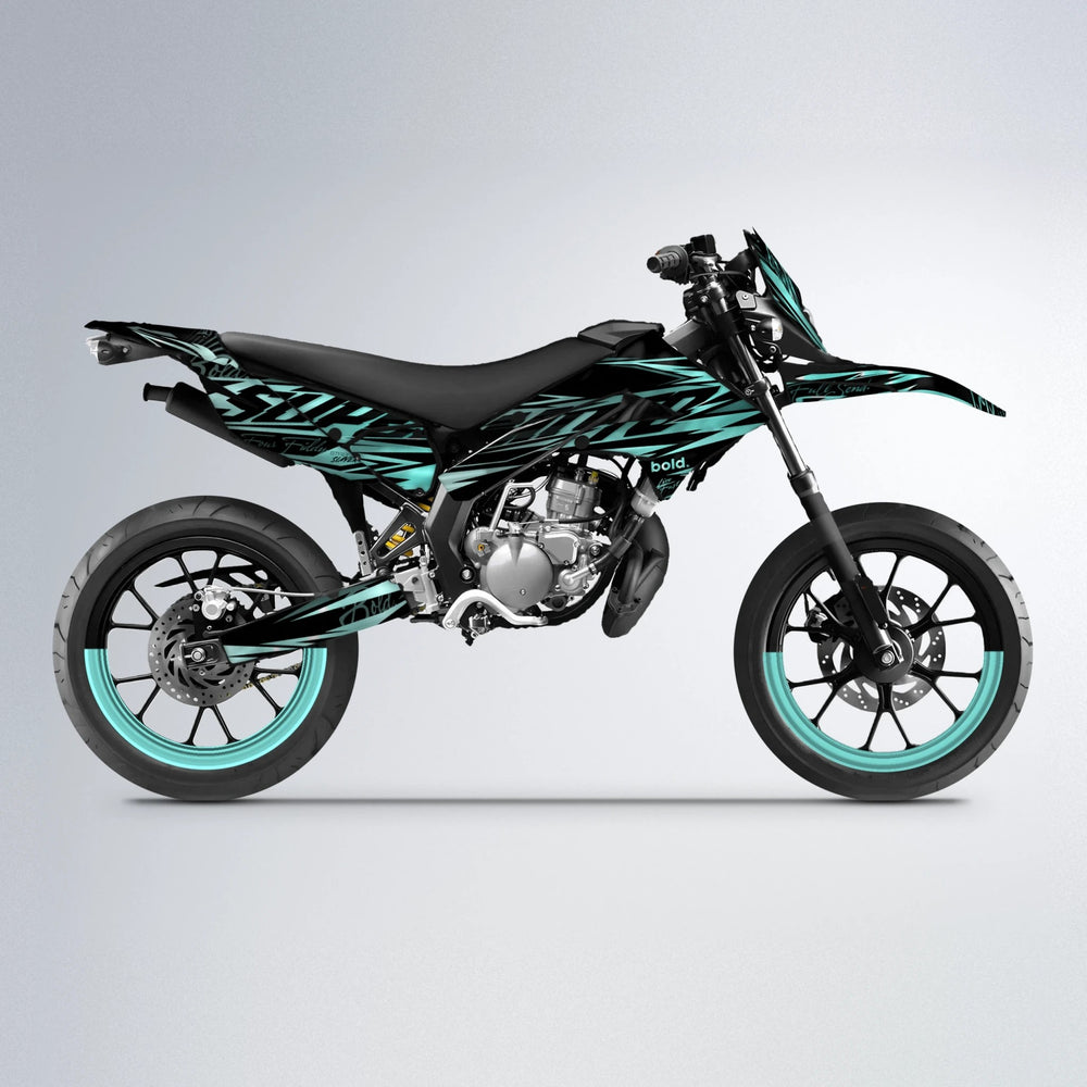 PHANTOM Derbi Senda supermoto graphics kit in Mint
