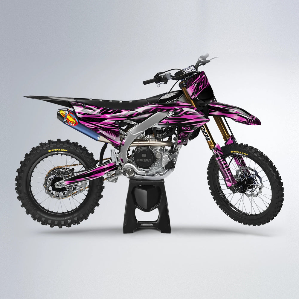 PHANTOM Yamaha YZF MX motocross graphics kit in Pink