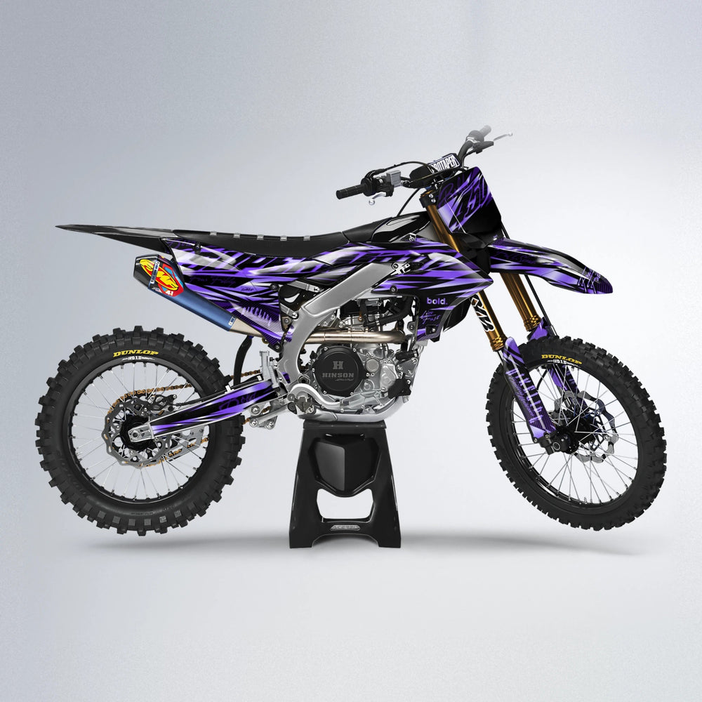 PHANTOM Yamaha YZF MX motocross graphics kit in Purple