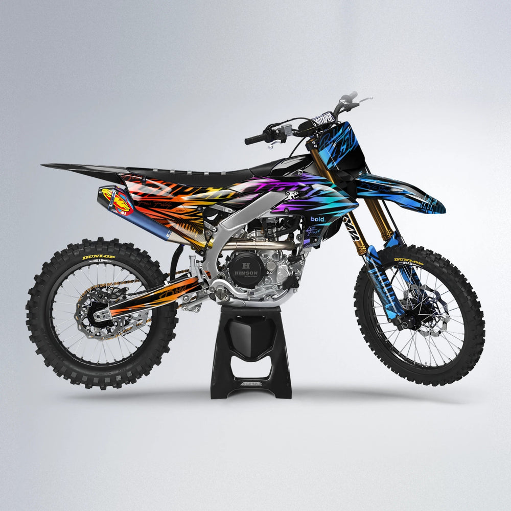 PHANTOM Yamaha YZF MX motocross graphics kit in Sunset Fade