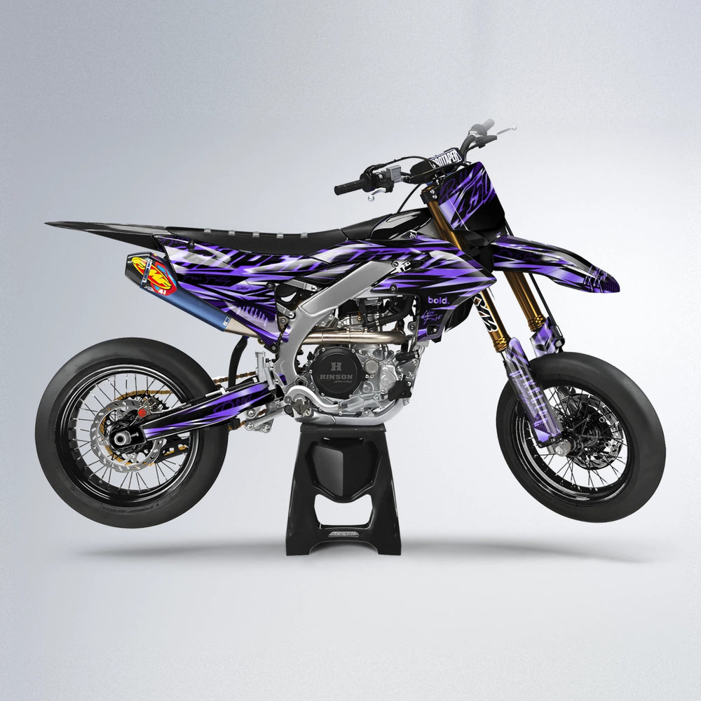 PHANTOM Yamaha YZF SM supermoto graphics kit in Purple