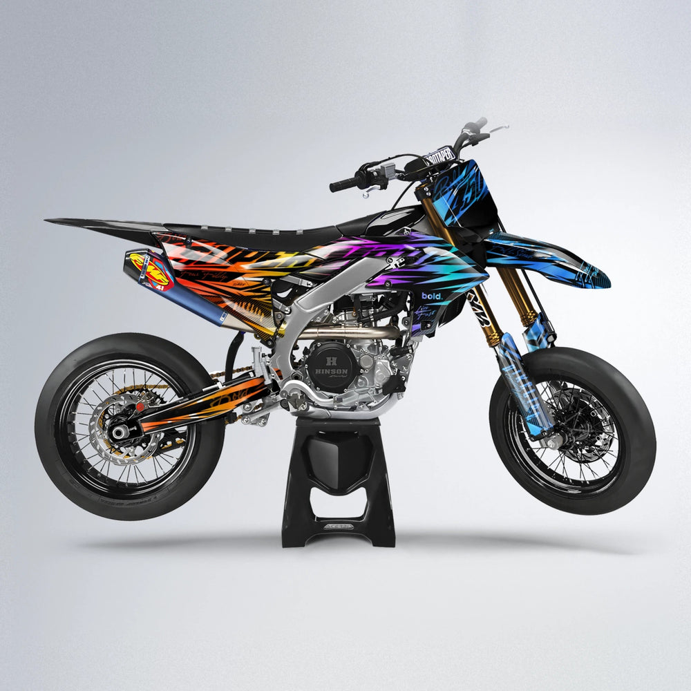 PHANTOM Yamaha YZF SM supermoto graphics kit in Sunset Fade