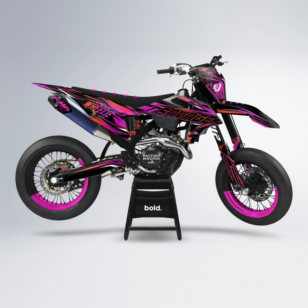 PRESENCE supermoto graphics kit in Pink