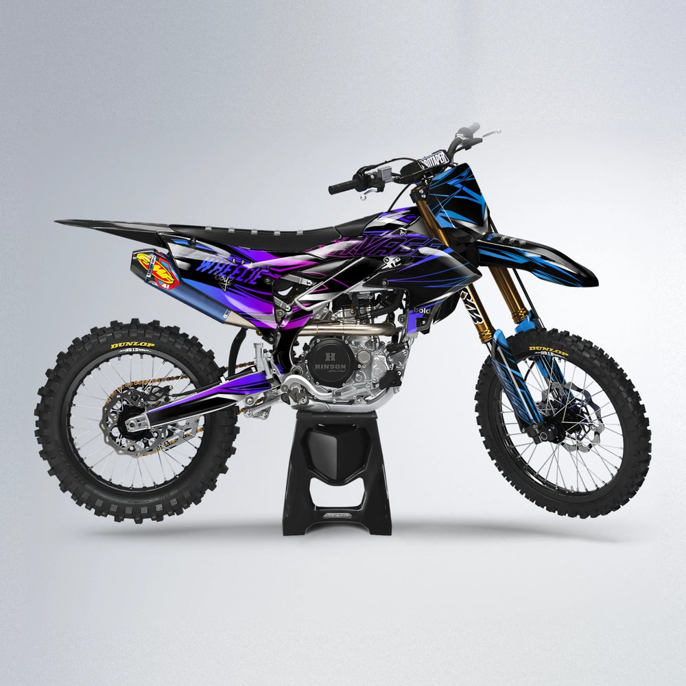 PRESENCE Yamaha YZF MX motocross graphics kit in Blue Purple Fade