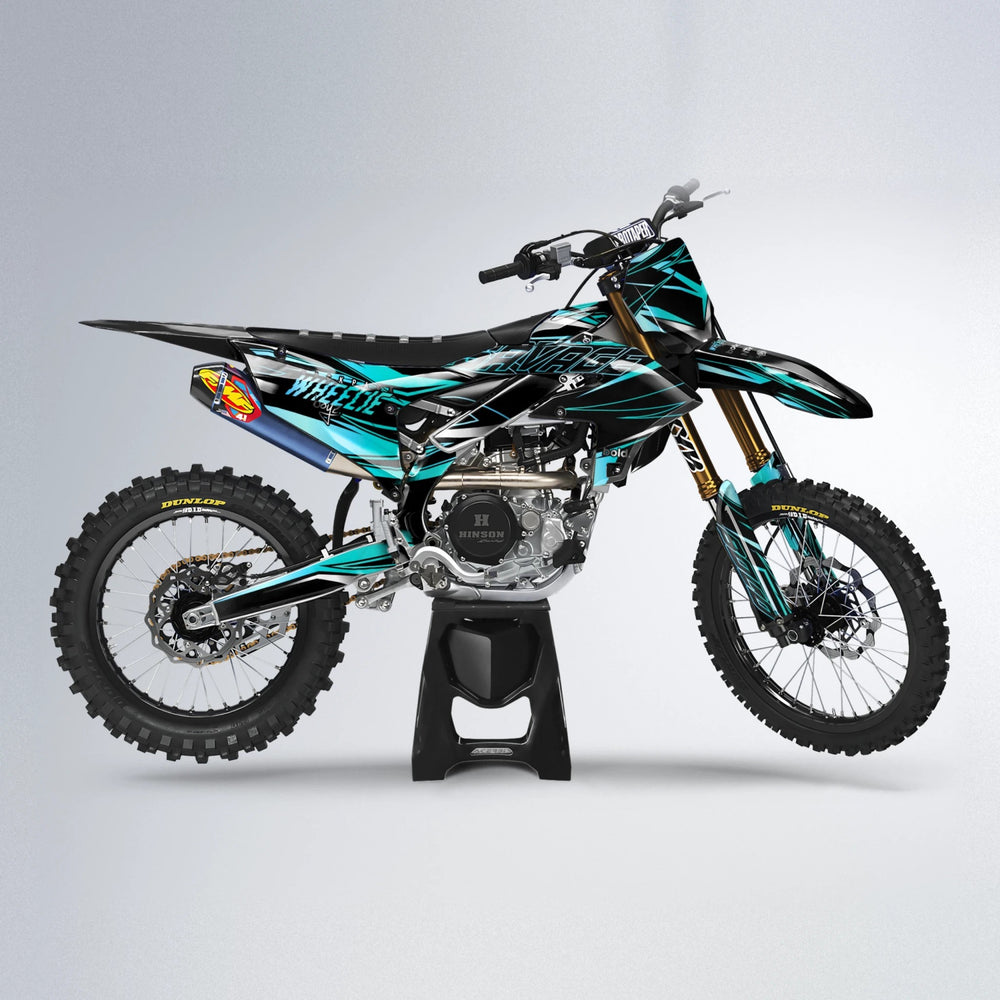 PRESENCE Yamaha YZF MX motocross graphics kit in Teal