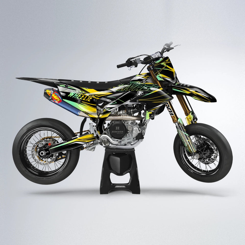 PRESENCE Yamaha YZF SM supermoto graphics kit in Yellow