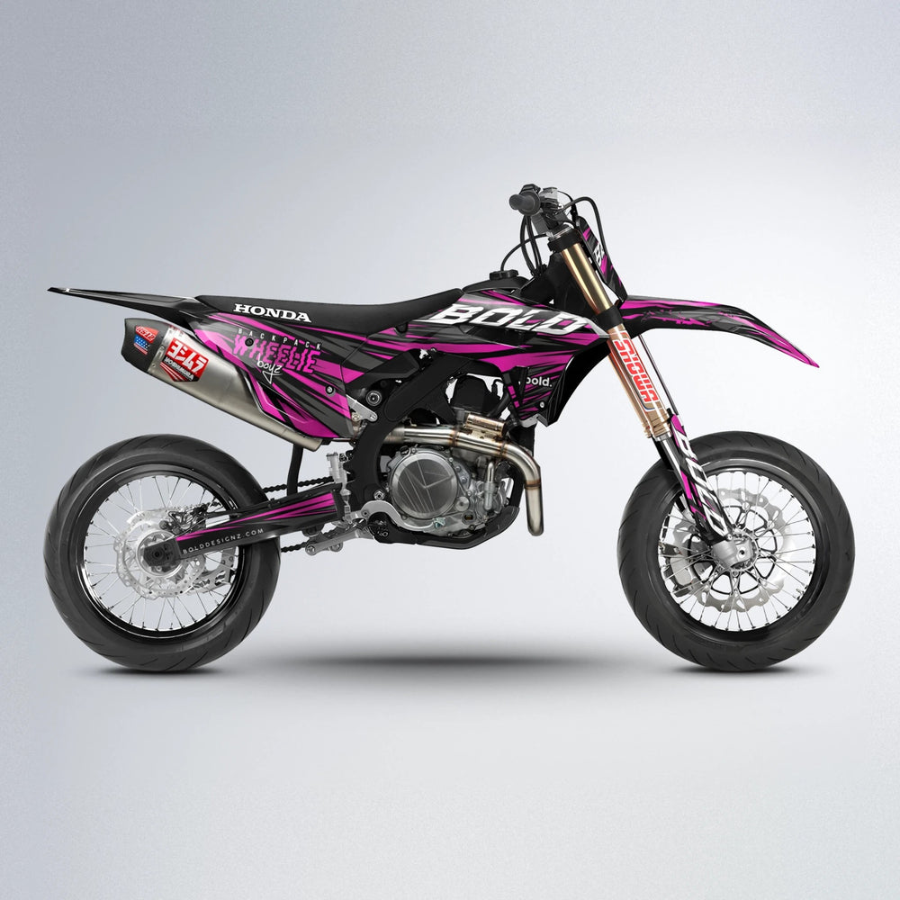 RAGE Honda supermoto graphics kit in Pink