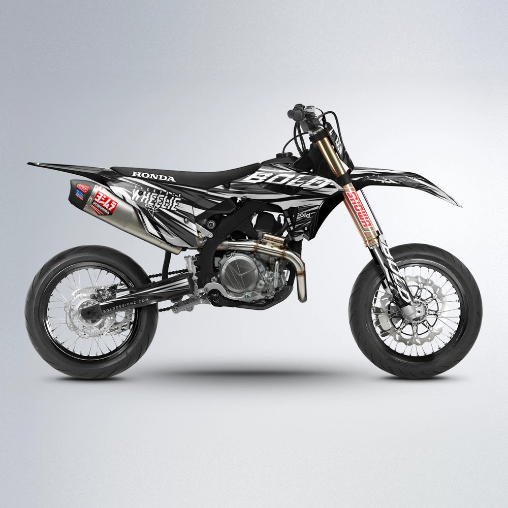 RAGE Honda supermoto graphics kit in White