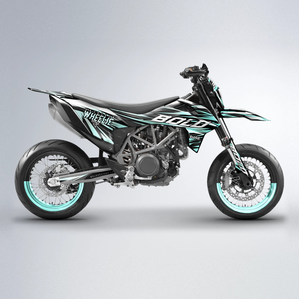 RAGE KTM SMC 690 supermoto graphics kit in Mint
