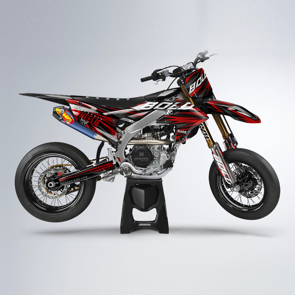 RAGE Yamaha YZF SM supermoto graphics kit in Custom Colour