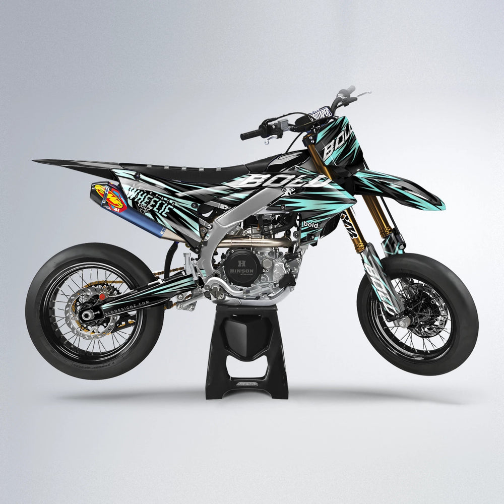 RAGE Yamaha YZF SM supermoto graphics kit in Mint