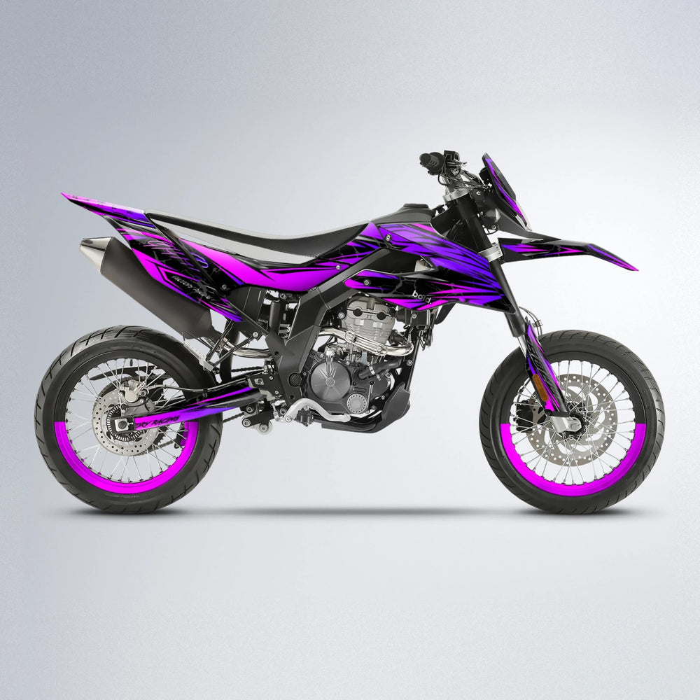 REDRUM Aprilia SX 125 supermoto graphics kit in Pink