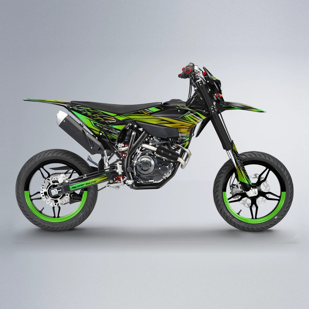 REDRUM Beta supermoto graphics kit in Green