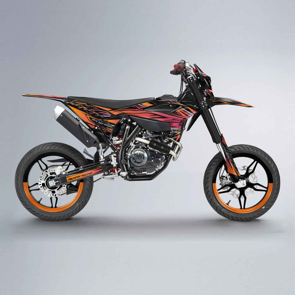 REDRUM Beta supermoto graphics kit in Orange