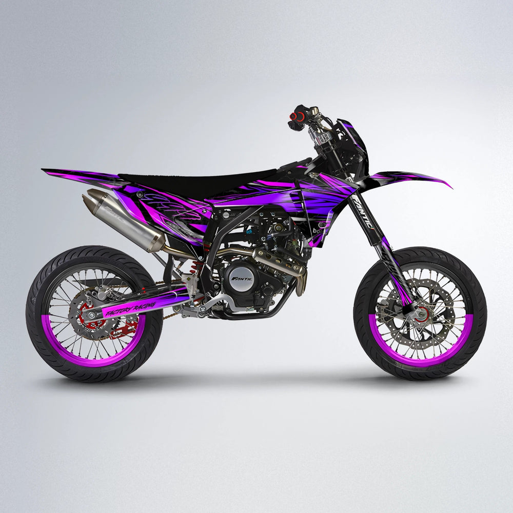 REDRUM Fantic supermoto graphics kit in Pink