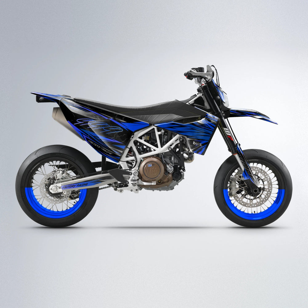 REDRUM Husqvarna 701 supermoto graphics kit in Blue