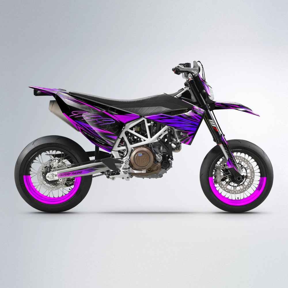 REDRUM Husqvarna 701 supermoto graphics kit in Custom Colour