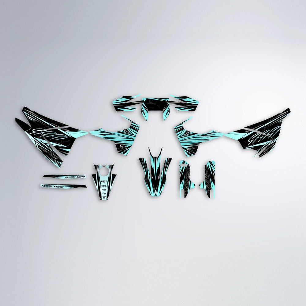 REDRUM Husqvarna 701 graphics kit parts layout in Mint