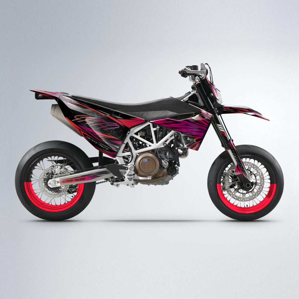 REDRUM Husqvarna 701 supermoto graphics kit in Red