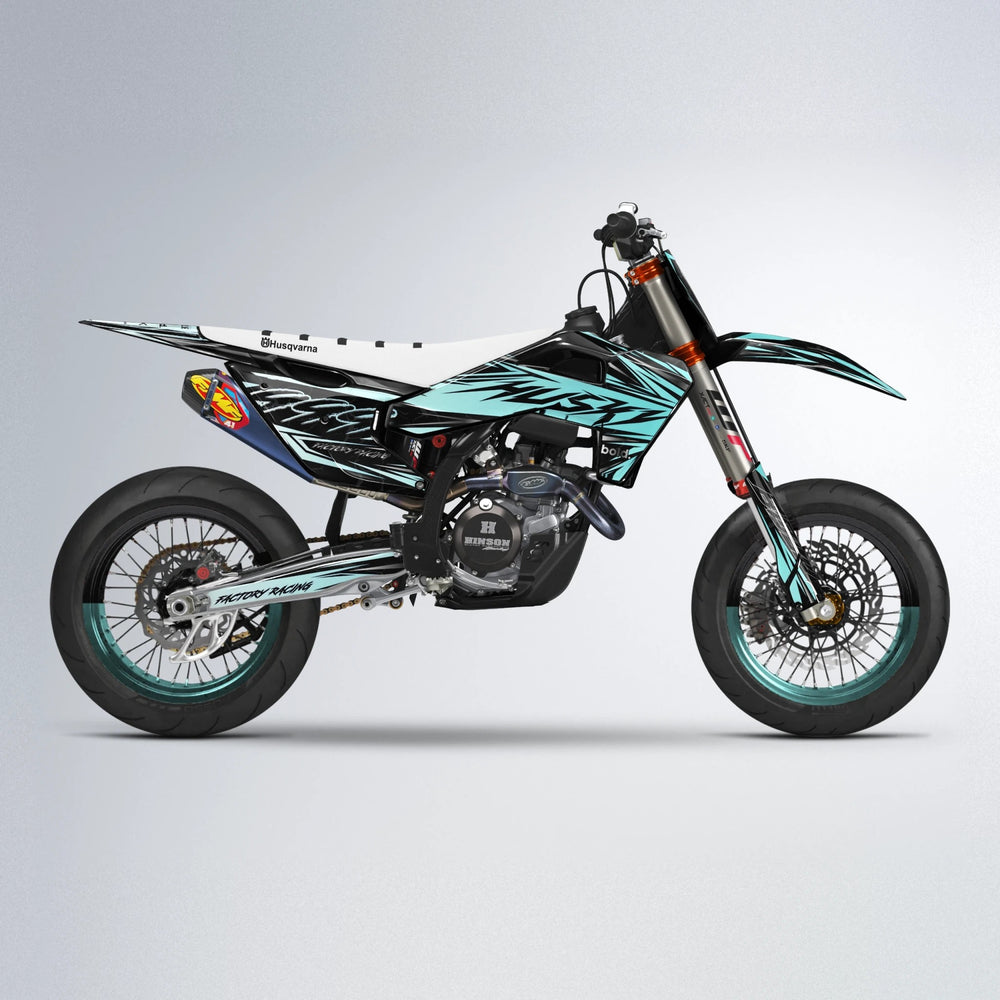 REDRUM Husqvarna FE/TE supermoto graphics kit in Mint
