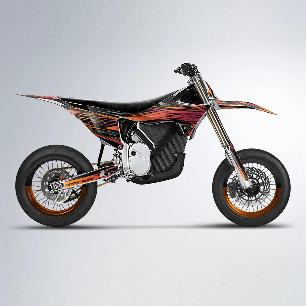 REDRUM Stark Varg SM supermoto graphics kit in Orange