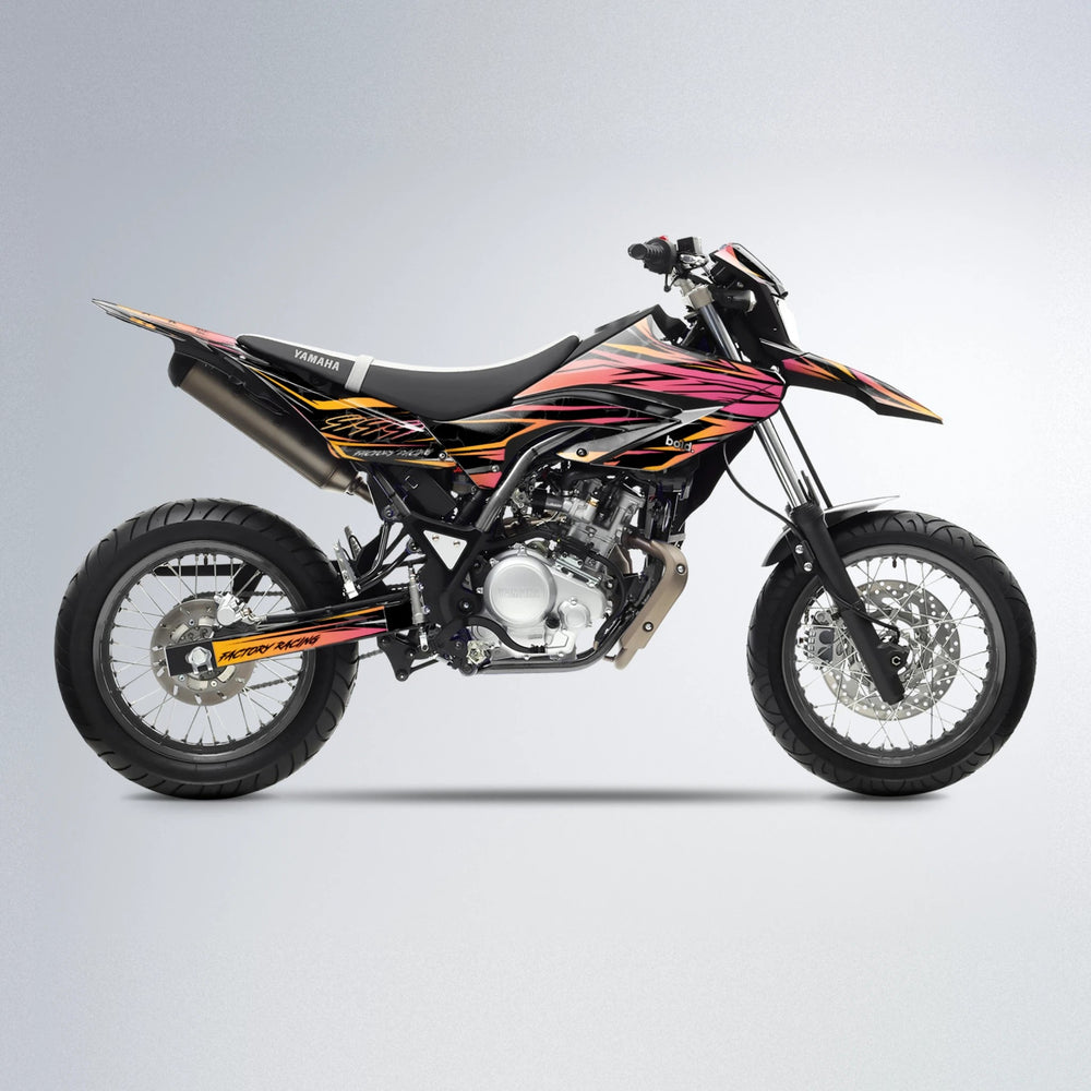 REDRUM Yamaha WR 125X supermoto graphics kit in Orange