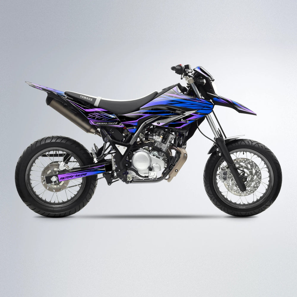 REDRUM Yamaha WR 125X supermoto graphics kit in Purple