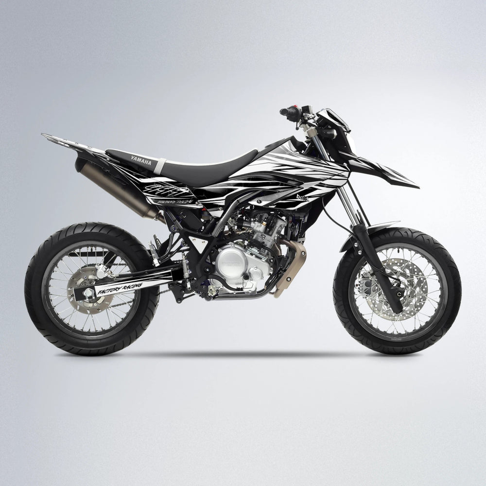 REDRUM Yamaha WR 125X supermoto graphics kit in White
