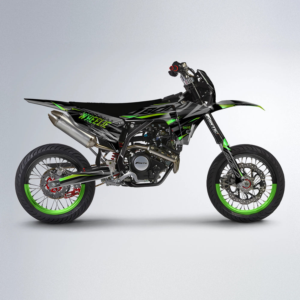 RETAIN Fantic supermoto graphics kit in Green