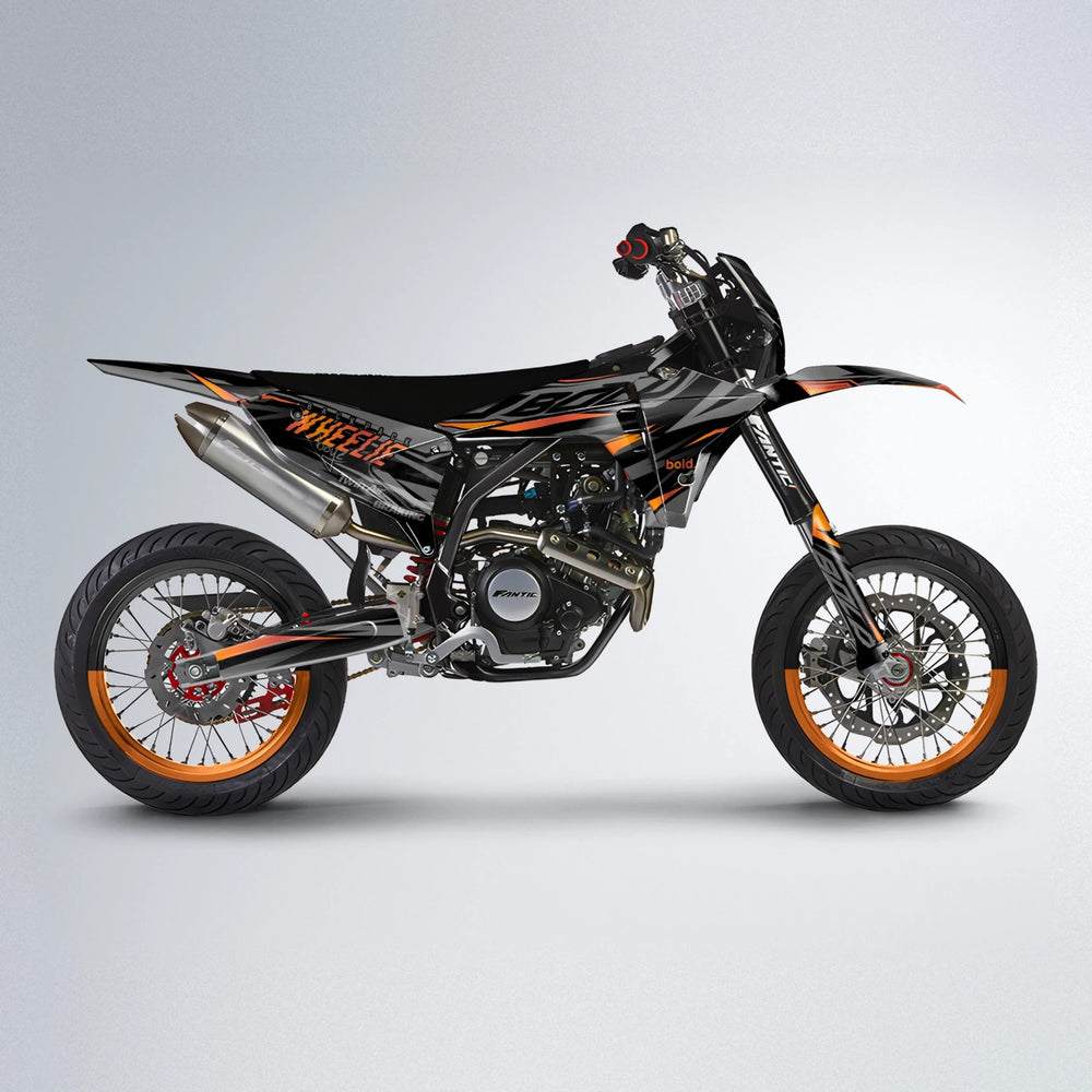 RETAIN Fantic supermoto graphics kit in Orange