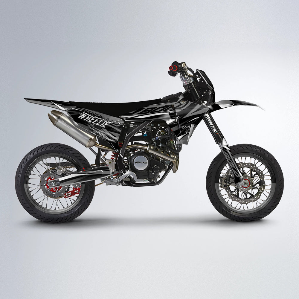 RETAIN Fantic supermoto graphics kit in White