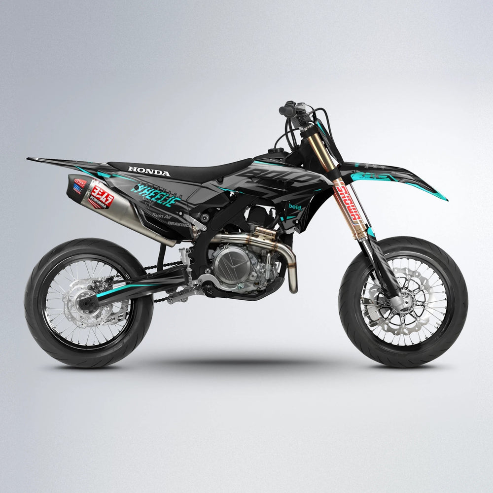 RETAIN Honda supermoto graphics kit in Teal