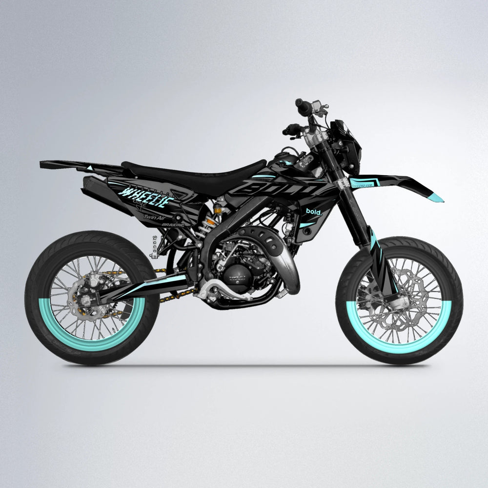 RETAIN Rieju MRT supermoto graphics kit in Mint