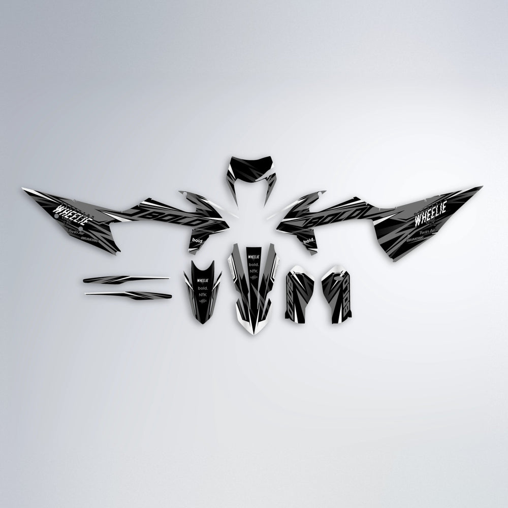 RETAIN graphics kit parts layout in White