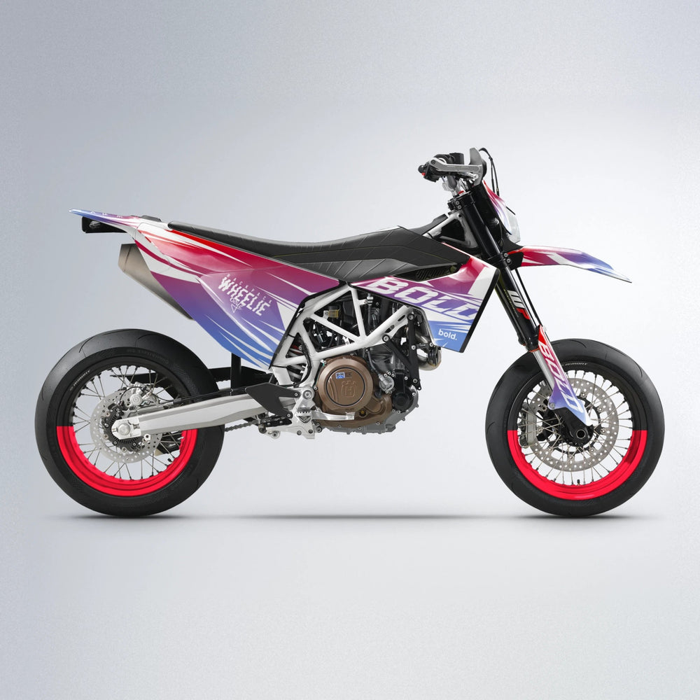 RETRO Husqvarna 701 supermoto graphics kit in Red
