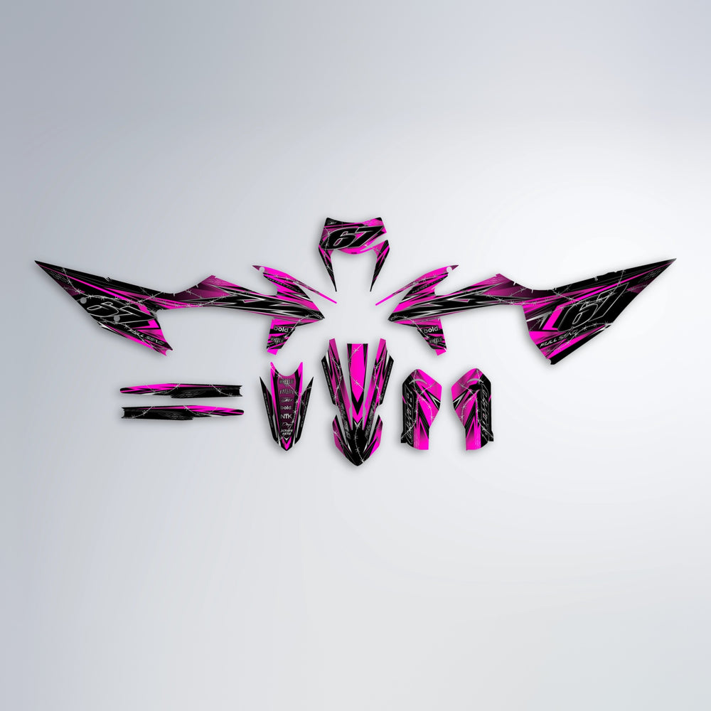 RIOT graphics kit parts layout in Pink