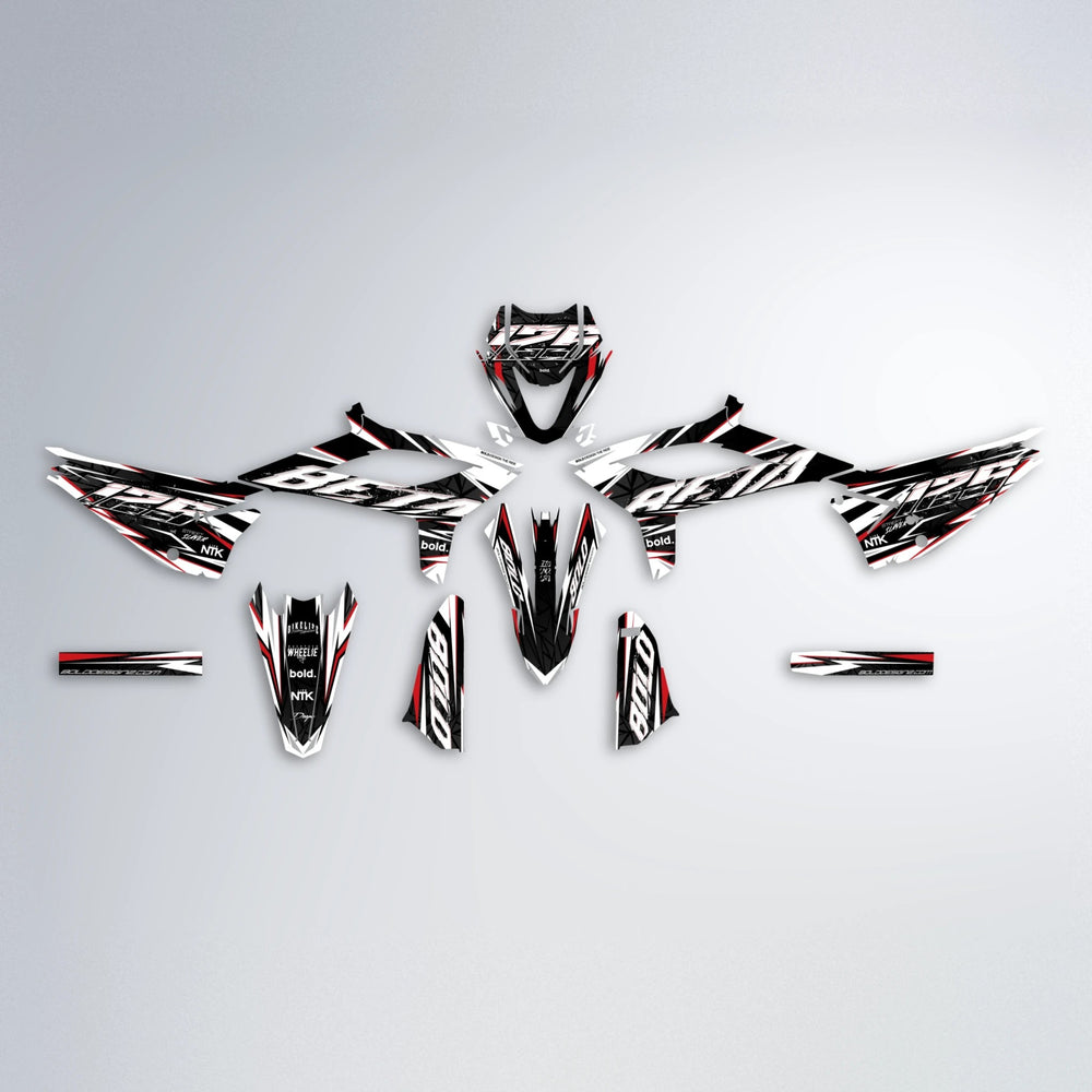 ROGUE Beta graphics kit parts layout in Custom Colour