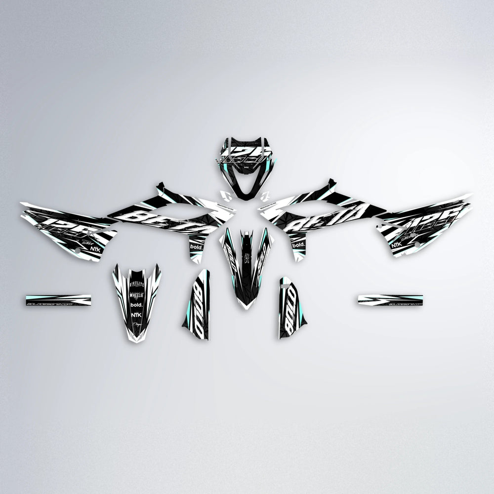ROGUE Beta graphics kit parts layout in Mint