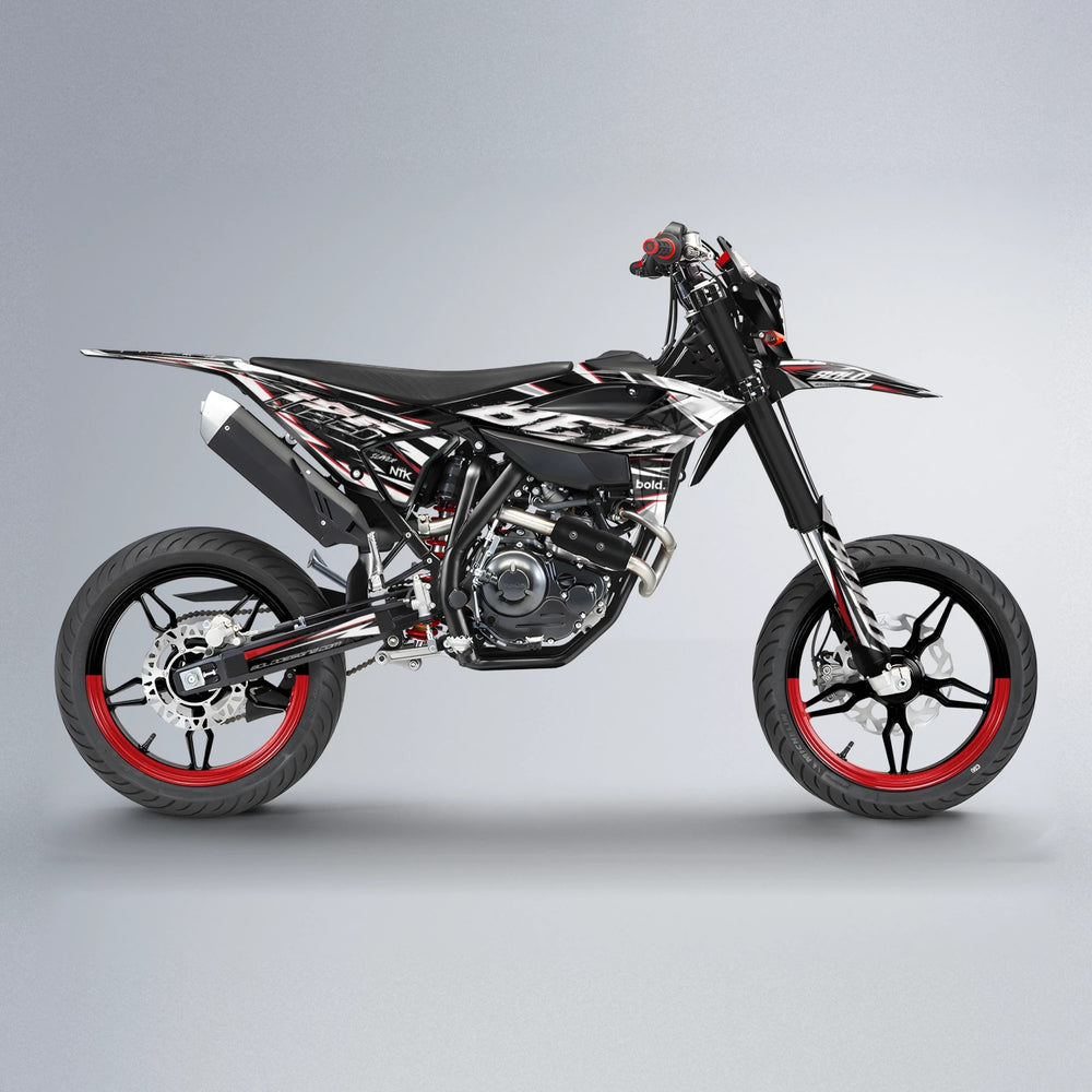 ROGUE Beta supermoto graphics kit in Red