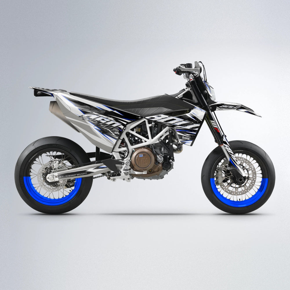 ROGUE Husqvarna 701 supermoto graphics kit in Blue