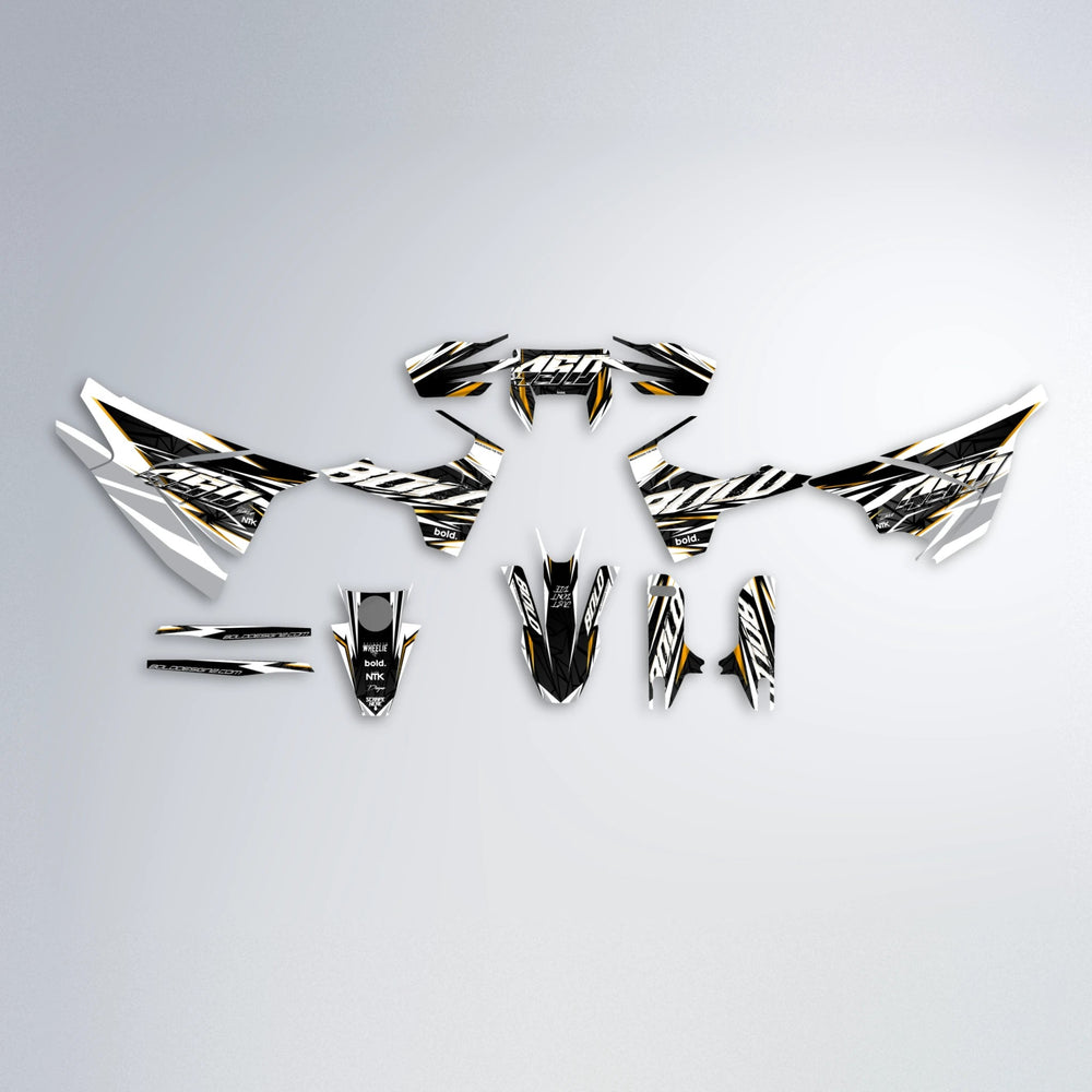ROGUE Husqvarna 701 graphics kit parts layout in Custom Colour