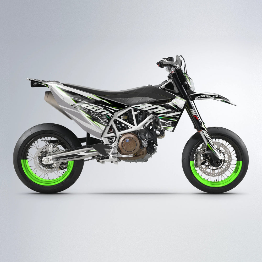 ROGUE Husqvarna 701 supermoto graphics kit in Green