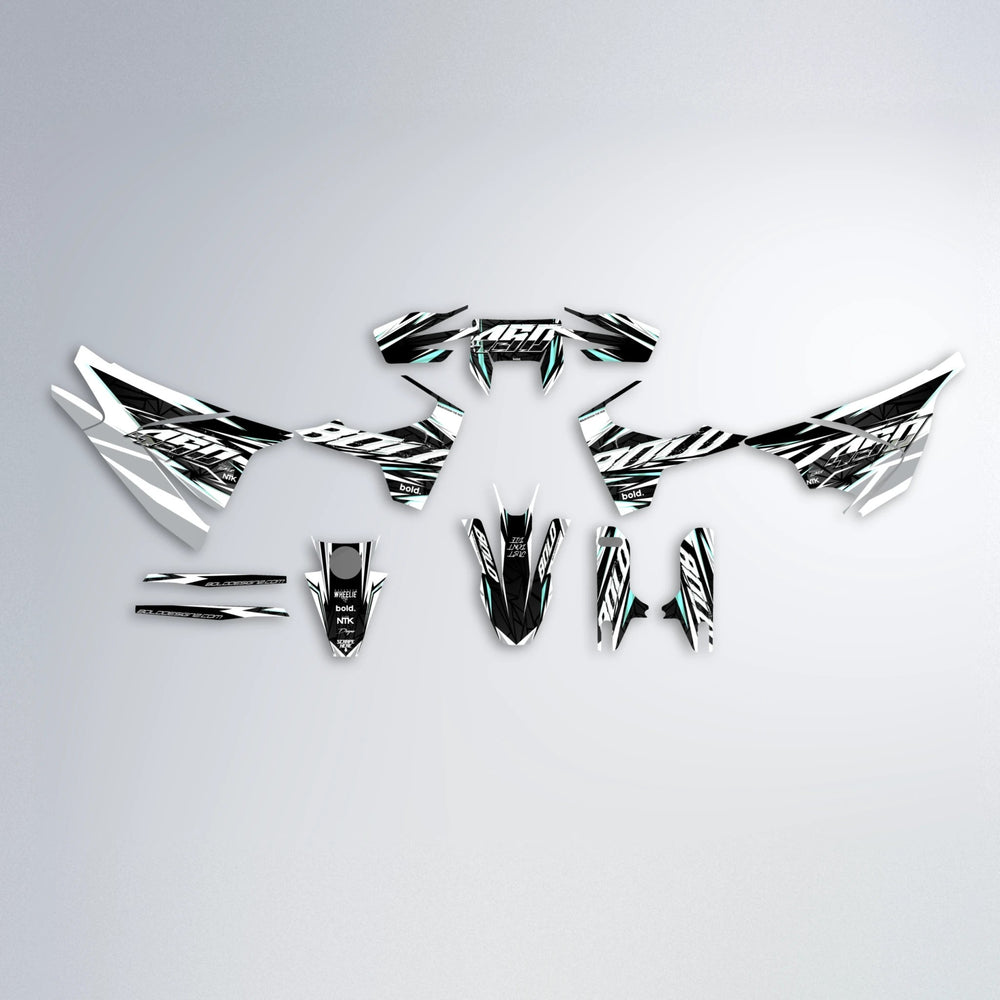 ROGUE Husqvarna 701 graphics kit parts layout in Mint