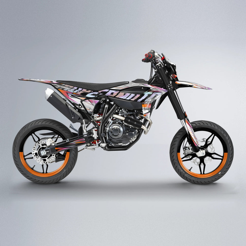 ROPAS72 Beta supermoto graphics kit in Orange