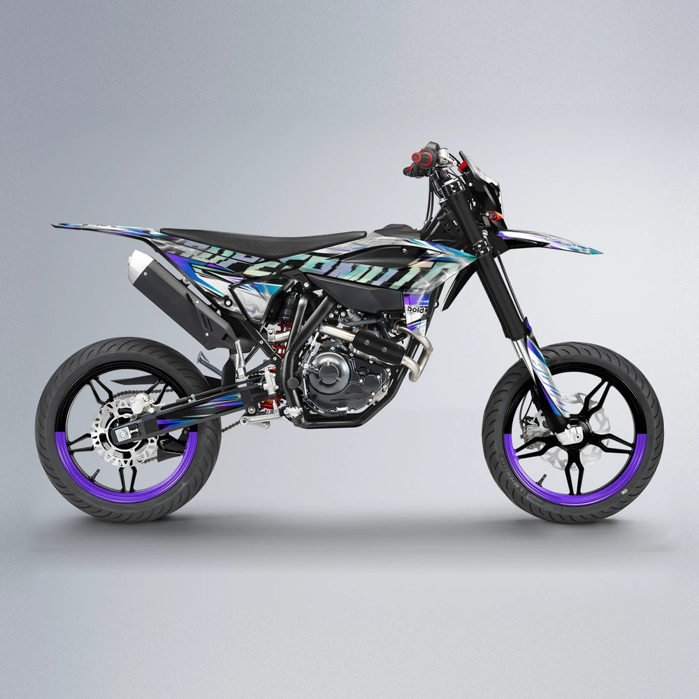 ROPAS72 Beta supermoto graphics kit in Purple