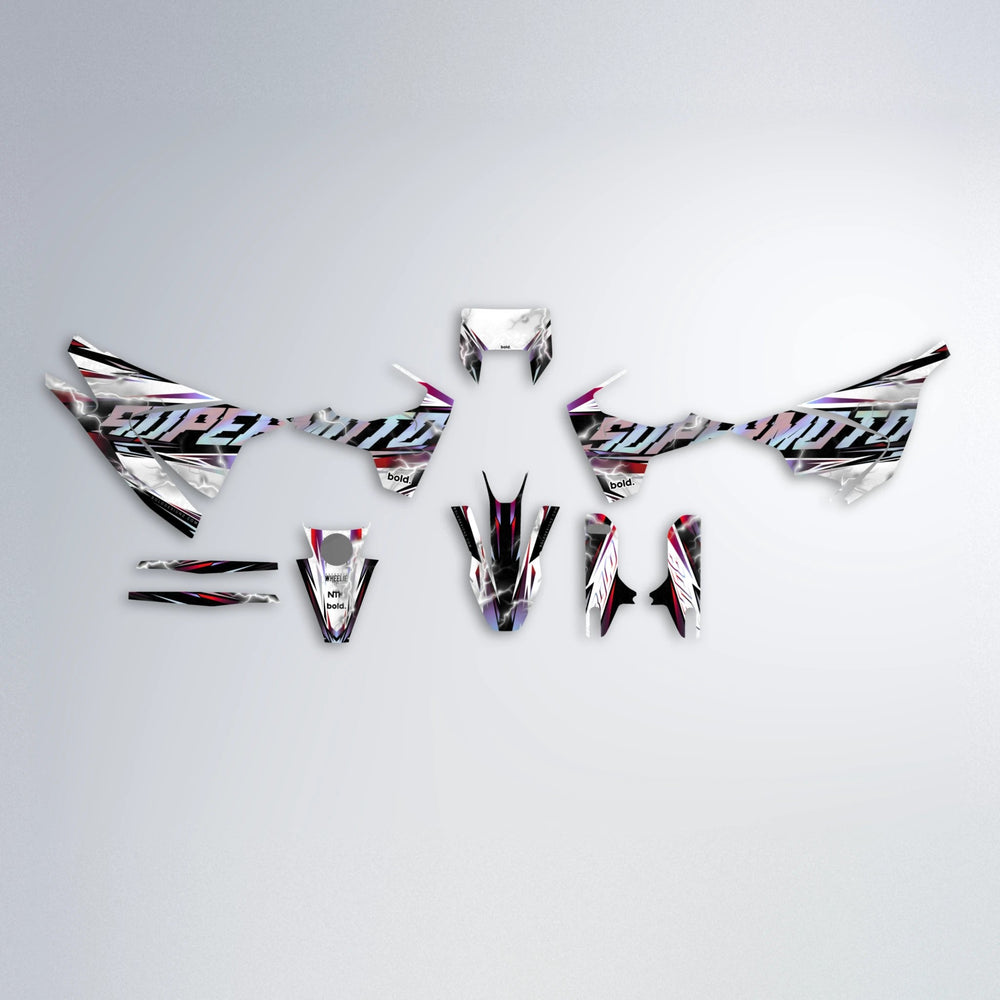 ROPAS72 Husqvarna 701 graphics kit parts layout in Black & Red