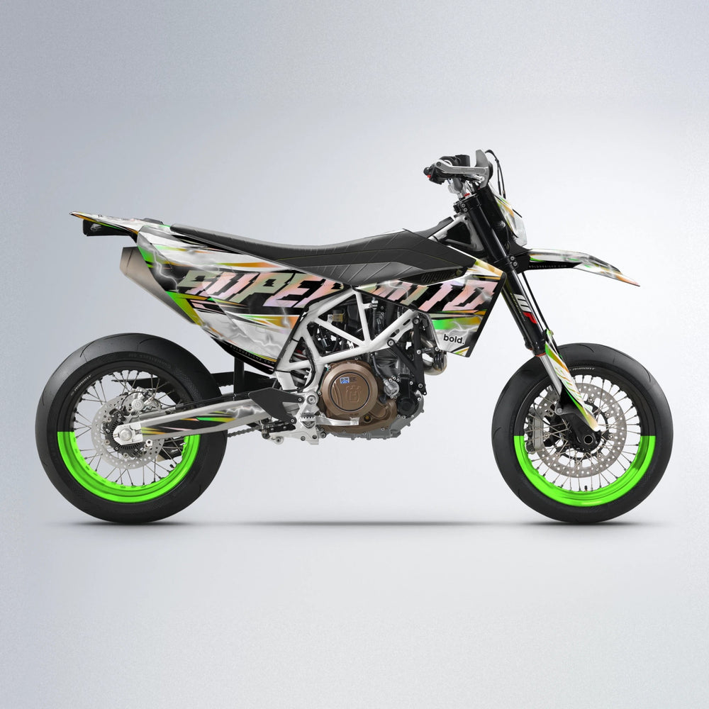 ROPAS72 Husqvarna 701 supermoto graphics kit in Green