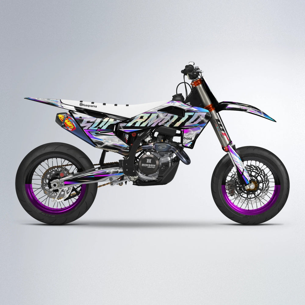 ROPAS72 Husqvarna FE/TE supermoto graphics kit in Pink