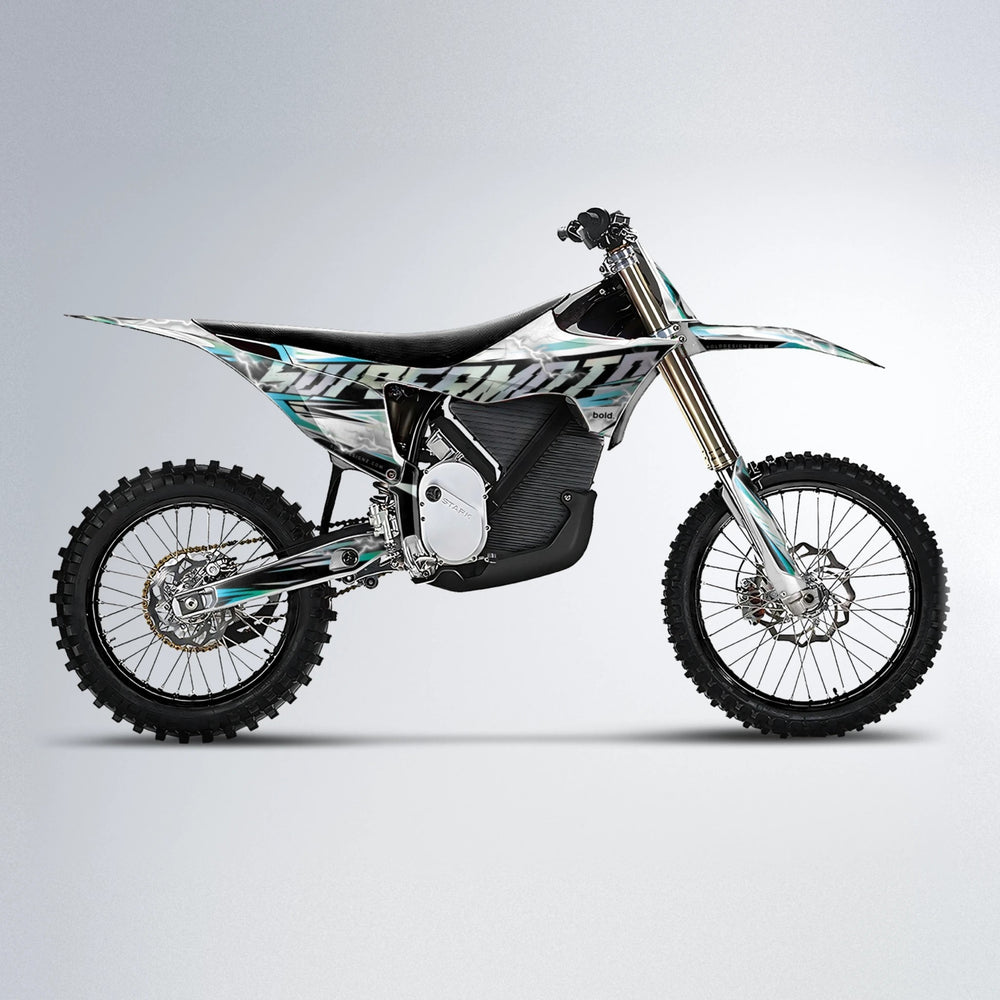 ROPAS72 Stark Varg MX motocross graphics kit in Light Blue & White