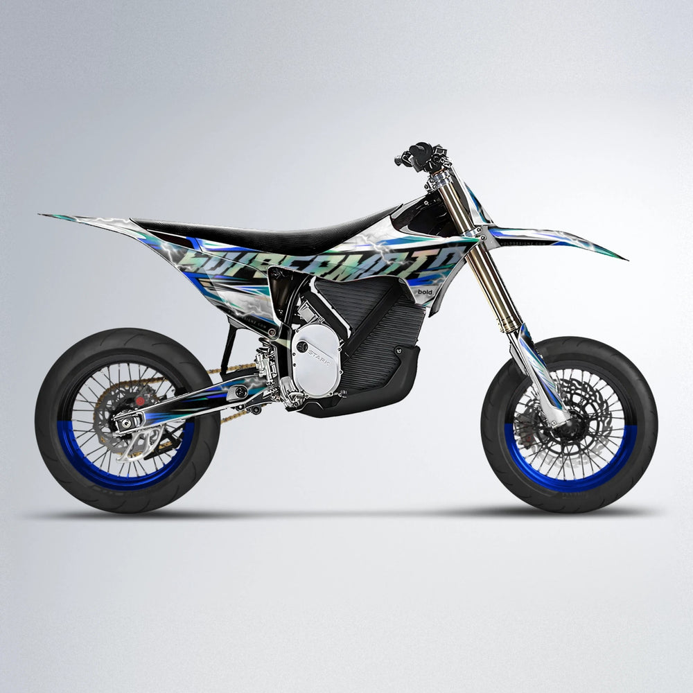 ROPAS72 Stark Varg SM supermoto graphics kit in Blue